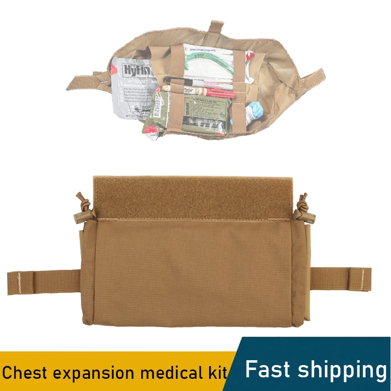 Tactical First Aid Kit, Trauma Kit, EDC Medical Rapid Belt Bag, Airsoft Hunting Vest, Plate Carry Gear