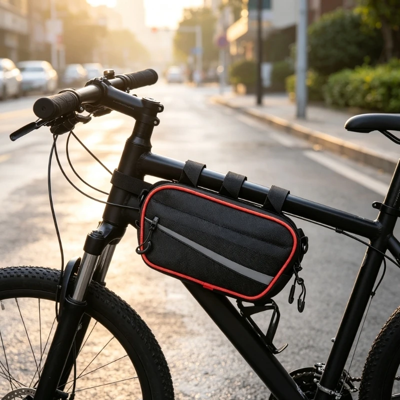 Motorcycle Handlebar Storage Bag, 600D Polyester Waterproof Handlebar Multi-purpose Motorbike Front Handlebar Bag X37F