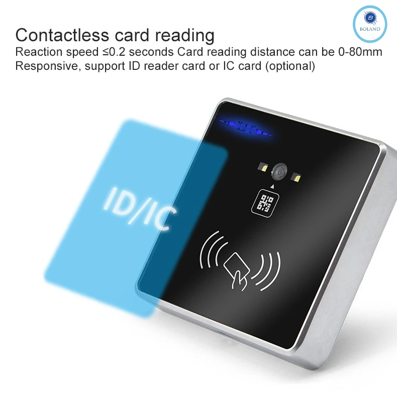 

125 кГц 13,56 МГц RFID-считыватель карт встроенный 2D QR-код штрих-код TTL RS232 RS485 Wiegand клавиатура контроля доступа