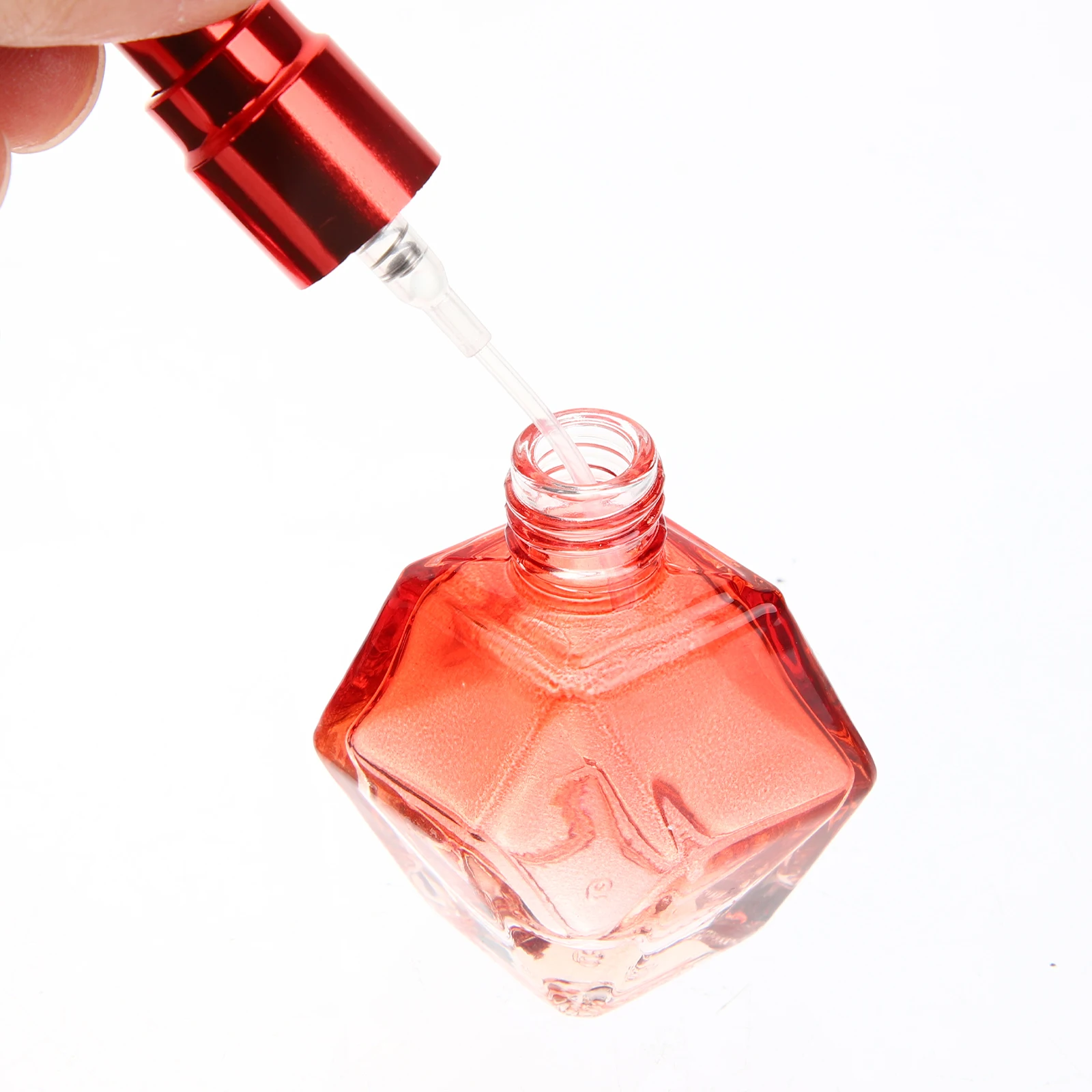 

5Pcs Exquisite Glass Perfume Bottles 10Ml Portable Aromatherapy Bottle Empty for Essential Oils Perfume Bottle