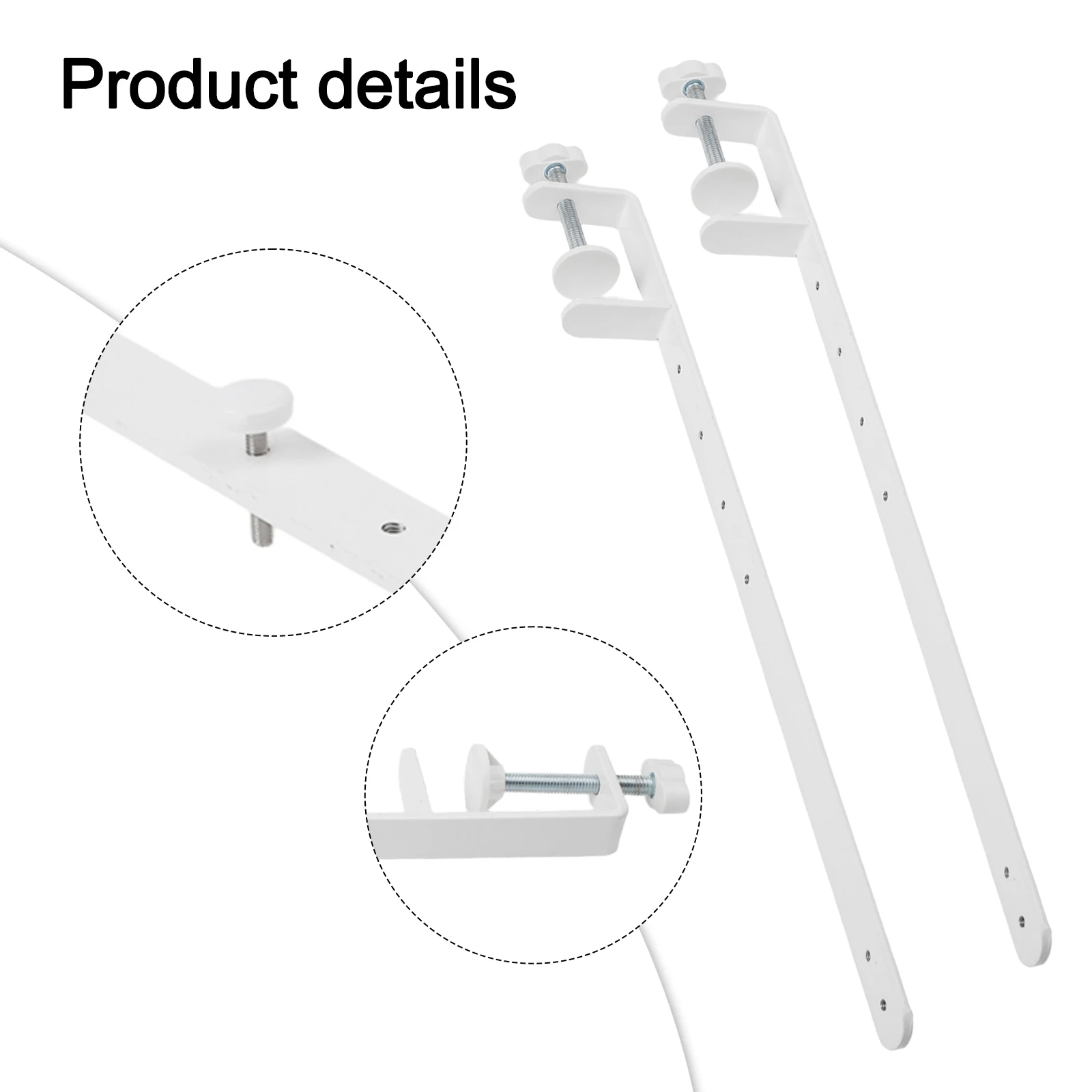 Metal Construction Desk Clamp Home Improvement 1-5.5cm Thickness 41.5cm Height Easy Installation Hassle-free Assembly