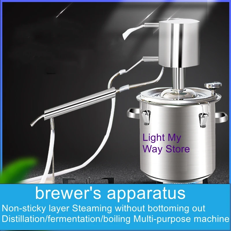 Home wine distiller complete set of small brewing machine food grade stainless steel homemade brewing distillation pure dew
