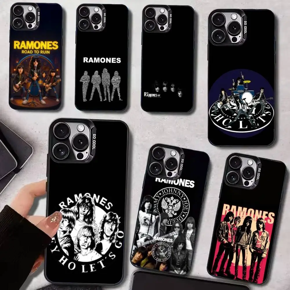 

Punk-Spirited R-Ramones Road to Ruin Phone Case For iPhone 17, 16,15,14,13,12,11 Plus,Pro Max, Colorful Silver Funda Cover
