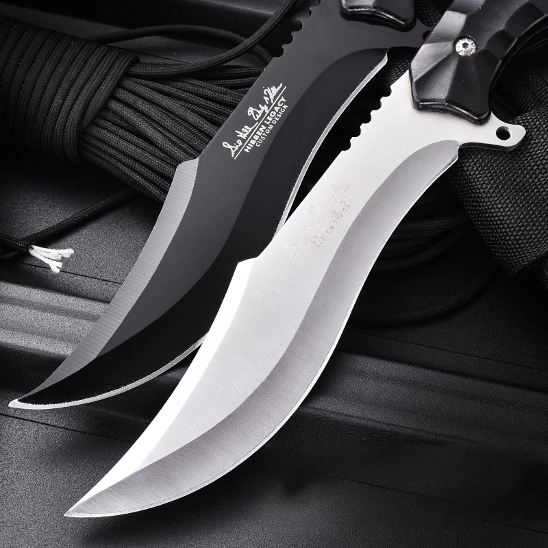 Portable knife outdoor camping straight knife, outdoor knife high hardness stainless steel fishing knife