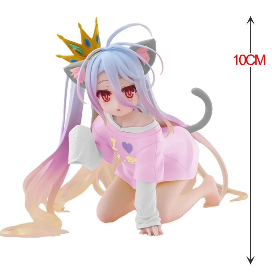 アニメーションアクションフィギュアノーゲームノーライフ白タイトデスクトップ車の装飾品コレクション PVC モデルおもちゃホリデーギフト在庫あり