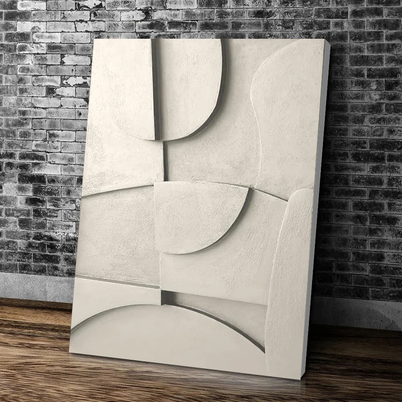 

Black And White Abstract Texture 3d Geometry Art Painting On Canvas Prints Modern Minimal Wall Decor Sculptural Poster Pictures