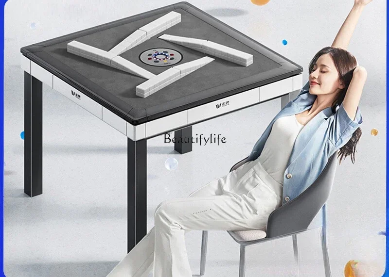 

06Mahjong machine Automatic household mahjong table and dining table dual-purpose all-in-one machine