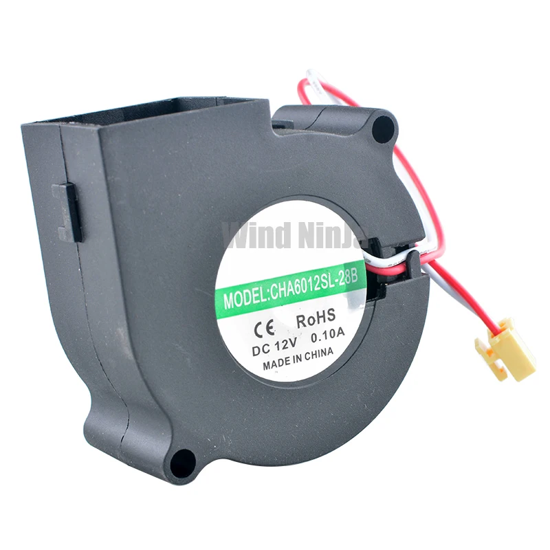 CHA6012SL-28B 6cm 60mm Centrifugal Fan 60x60x28mm DC12V 0.10A 2pin Turbofan Blower for Humidifiers
