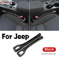 Car Seat Gap Filler Side Seam Plug Strip with Groove Leak-proof Filling Strip For Jeep Renegade Compass Cherokee Wrangler Jk