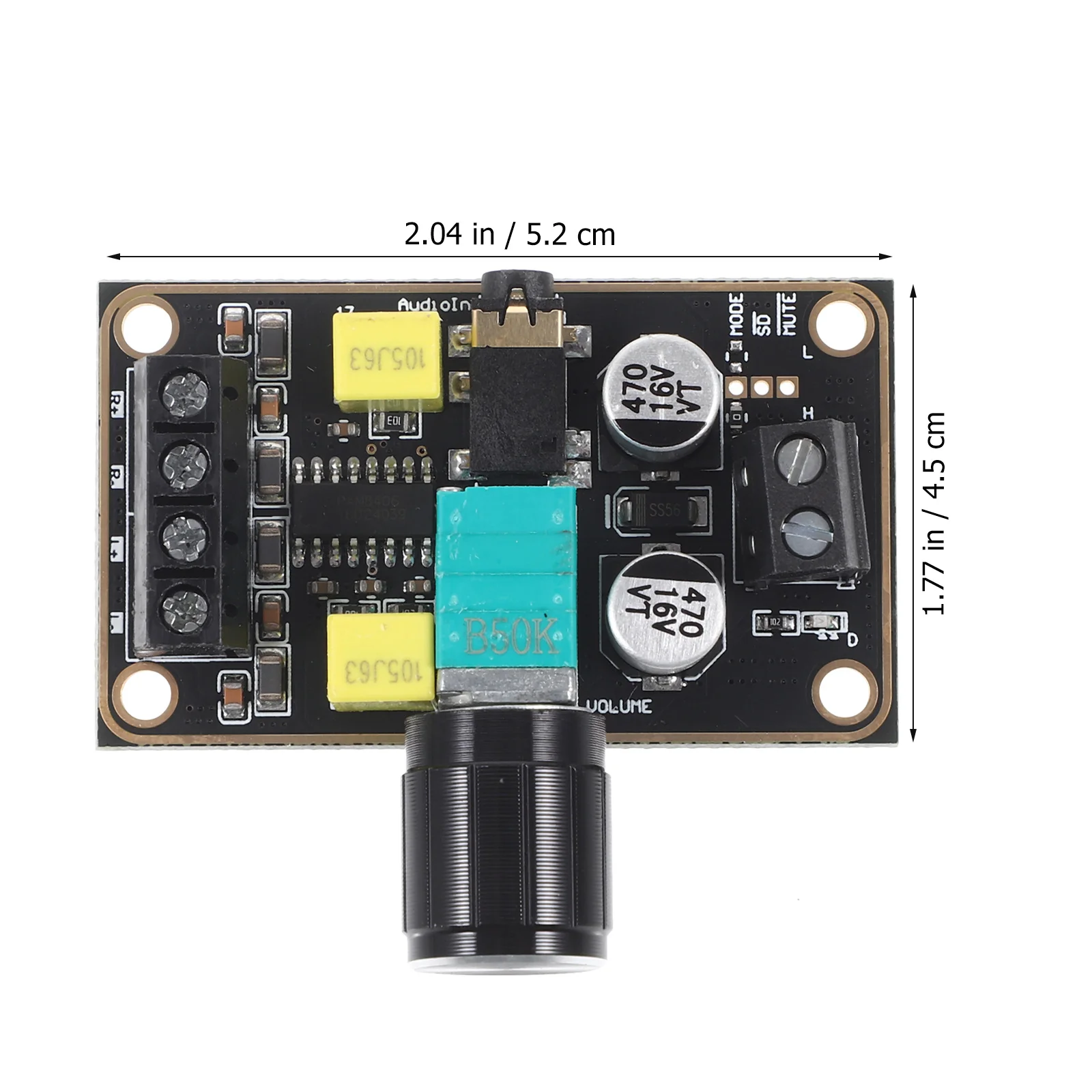 

Compact Digital Amplifier Board Stereo Audio Amp Module for DIY Projects Energy Efficient Sound Amplifier with Easy