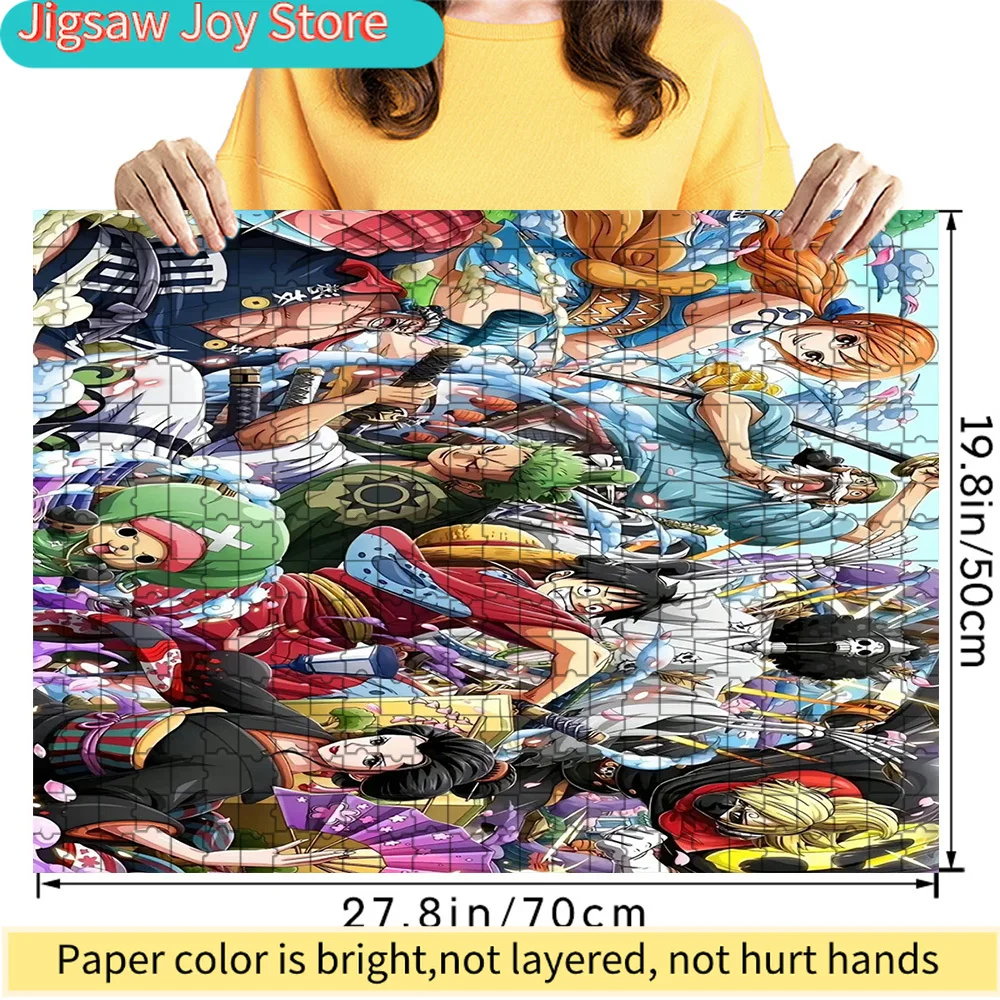 

Премиум-пазл из бумаги: One Piece, Стройчатые шляпники, персонажи из страны Вано, высококачественный картонный пазл для веселого семейного досуга