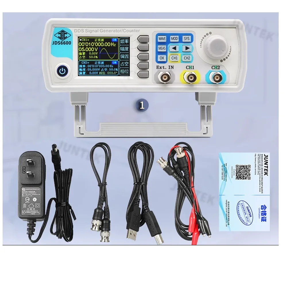 Imagem -04 - Totalmente Cnc Dds Dual Channel Função Gerador de Sinal Frequency Scanner Fonte de Freqüência Scanner 1560mhz Jds6600