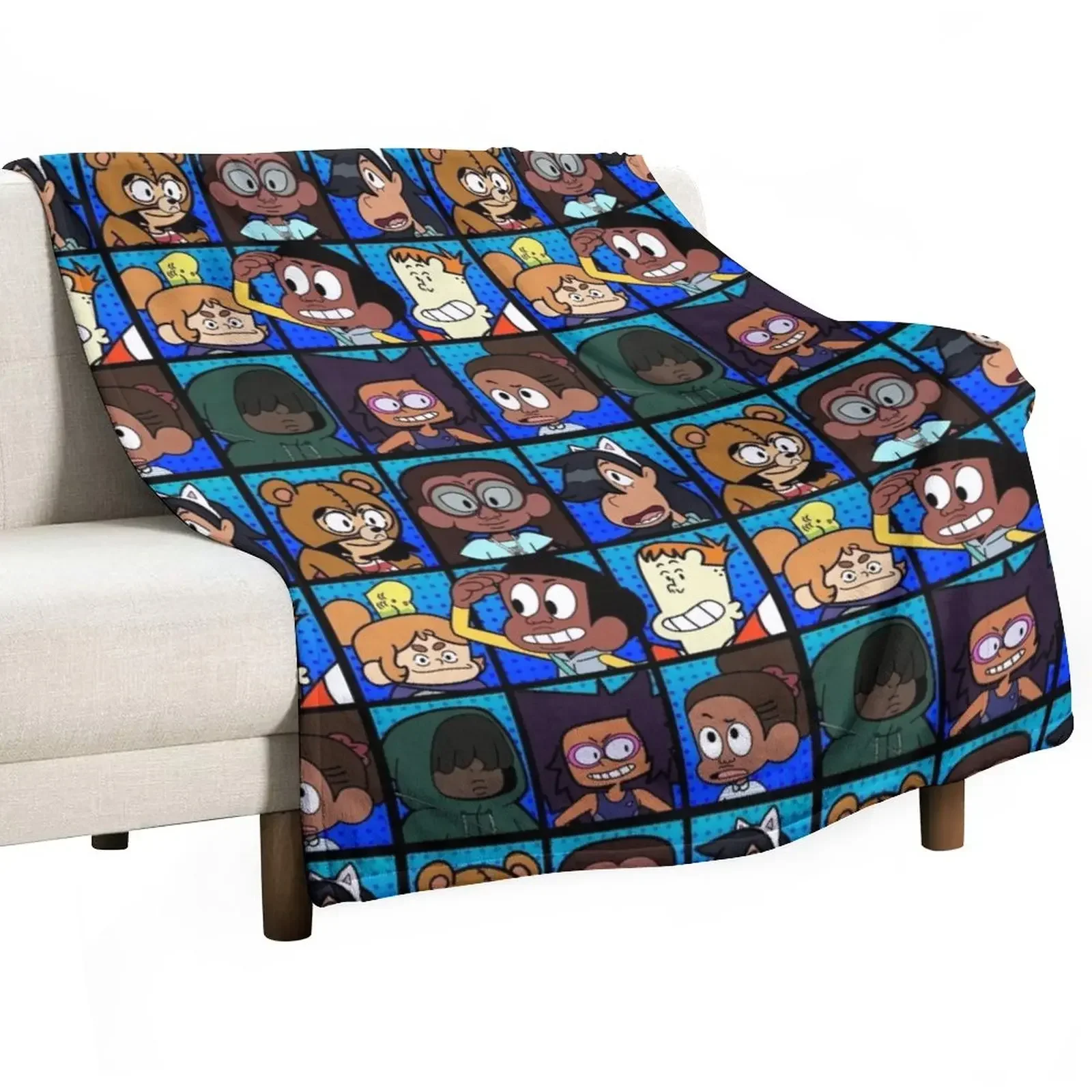 

Craig of the Creek Characters Blue Throw Blanket Luxury Throw Flannel Fabric Blankets