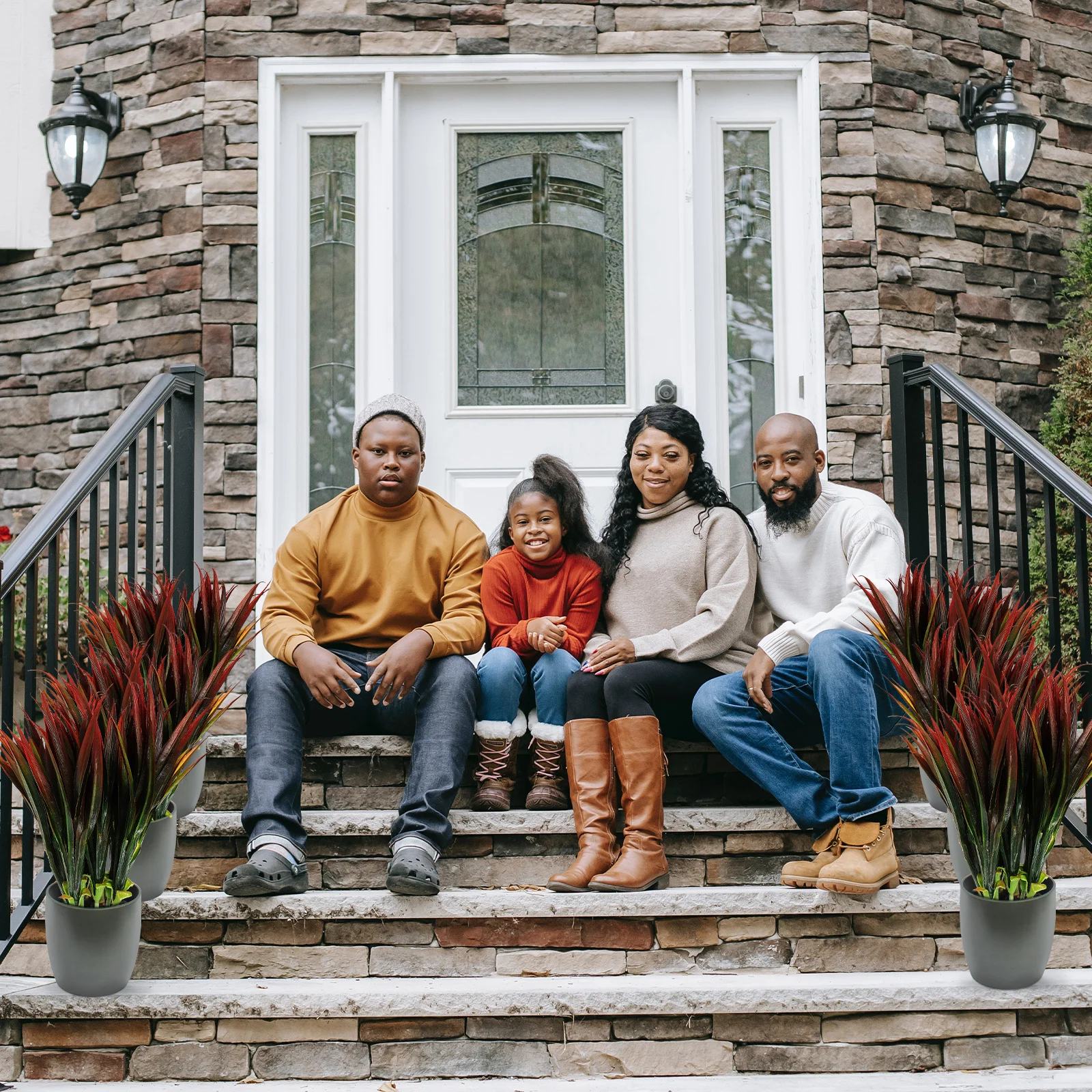 

6Pcs Plastic Plants Fake Plant Stems Artificial Greenery Decor for Vase Table Centerpiece Rustic Farmhouse Wedding Floral