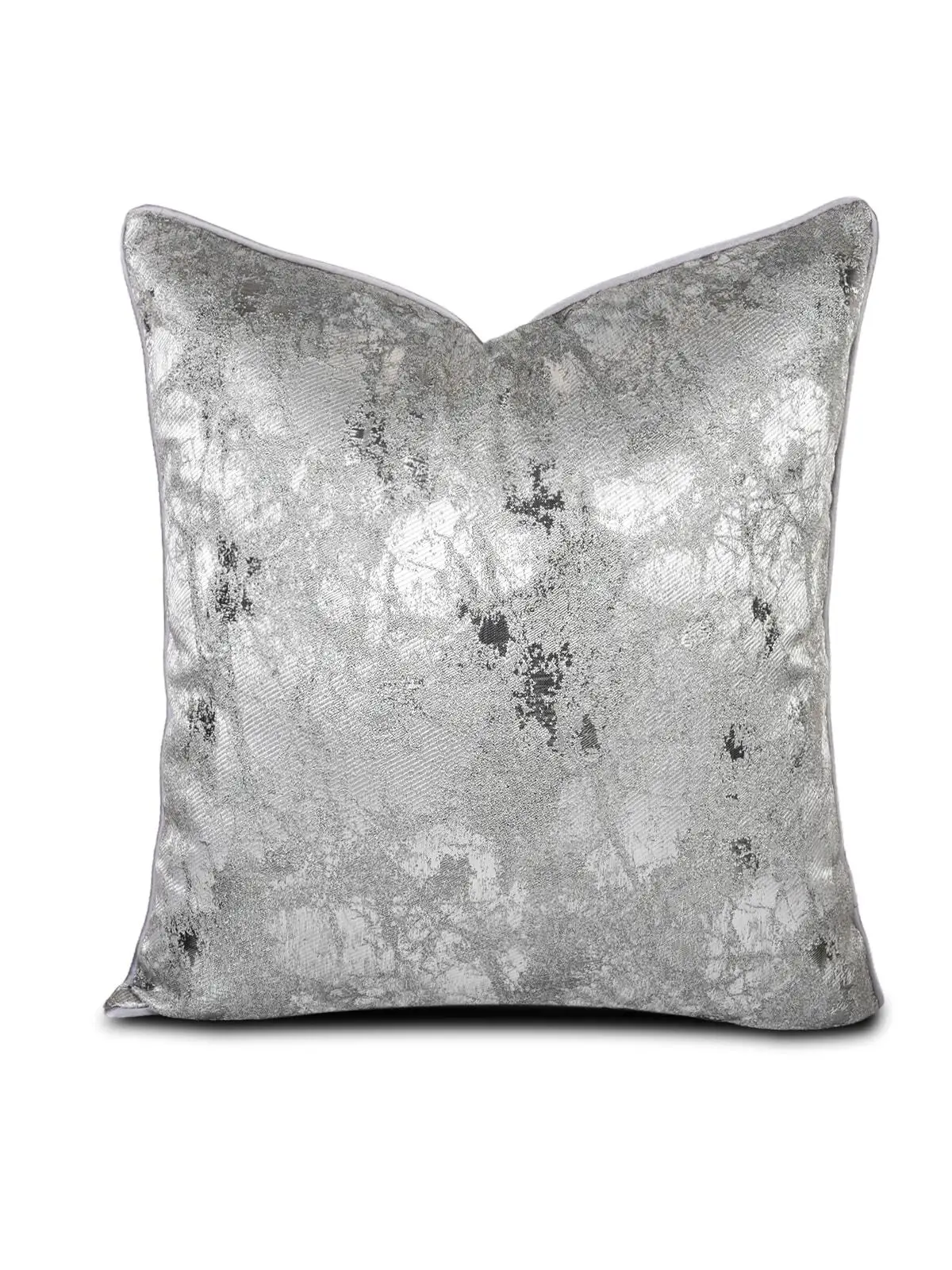 

Nordic Silver Pattern Pillow Modern Simple Stripe Jacquard without Core