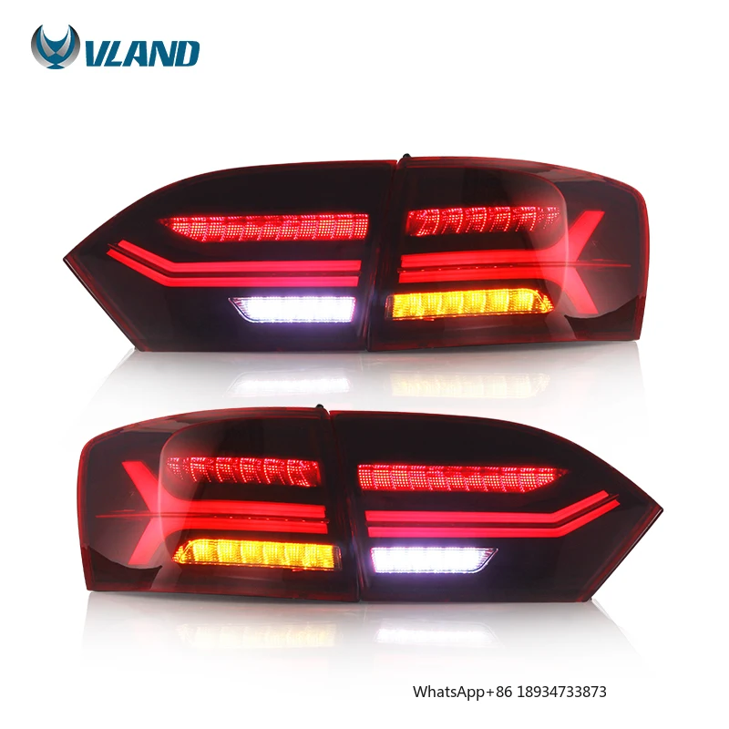 VLAND Tail Lights Assembly Tail Lamp For Sedan Sequential Turn Signal 2012-2019  For  Jetta Sagitar 6th Generation