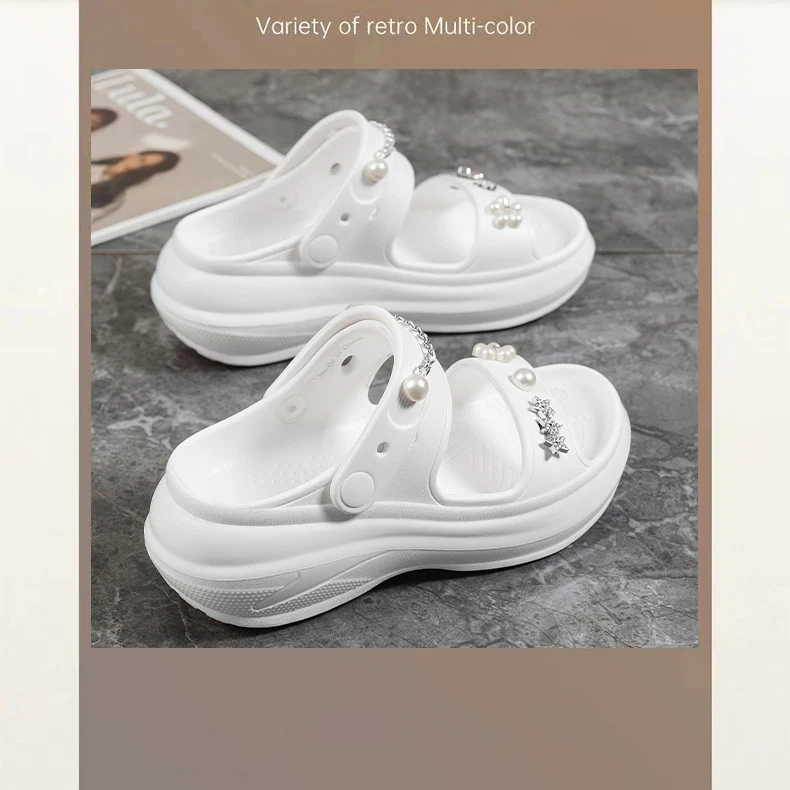 Women's Eva Platform Slides, Thick Sole Non-slip Casual Shoes_voghion.com
