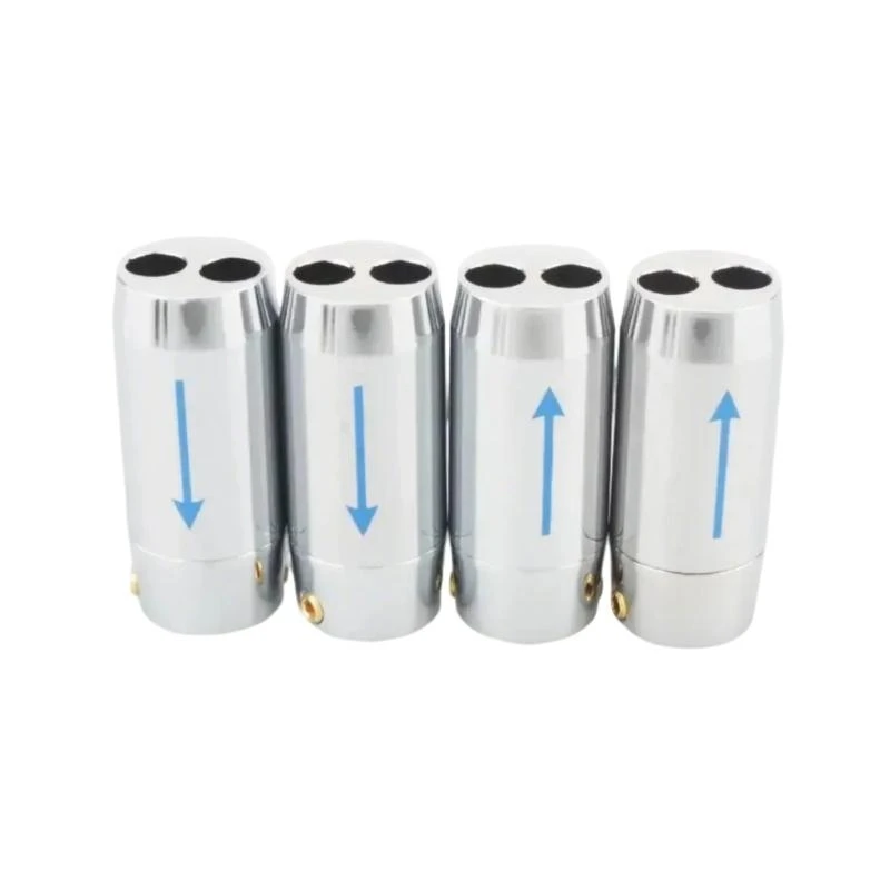 83ce 4pcs Hifi Sound Aluminiumluidspreker Bananenplug kabel Draad Splitter Y Pant Boot Looper Lijn Splitter Adapter Sleeve