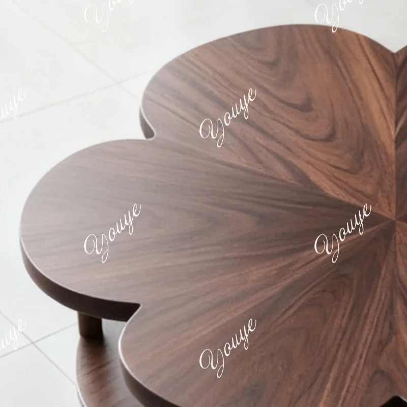 SX New Chinese Style All Solid Wood Coffee Table Simple Modern Flower Design Coffee Table Nordic Home Living Room Tea Table