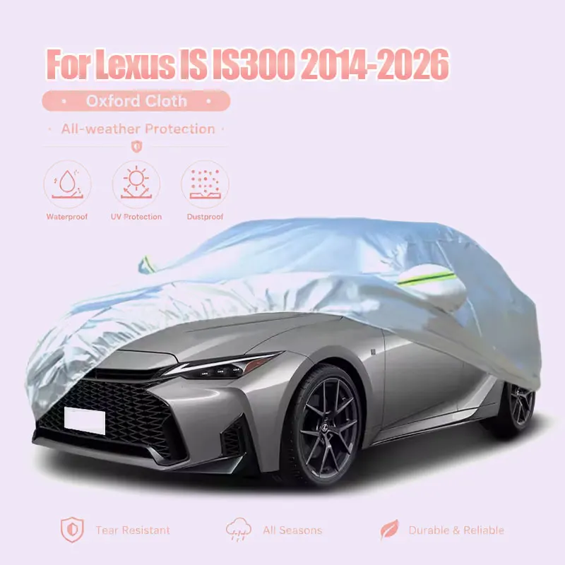 

For Lexus IS300 Full Car Cover with Reflective Strips - Waterproof Snowproof Dustproof UV Protection All Weather Outdoor Cover