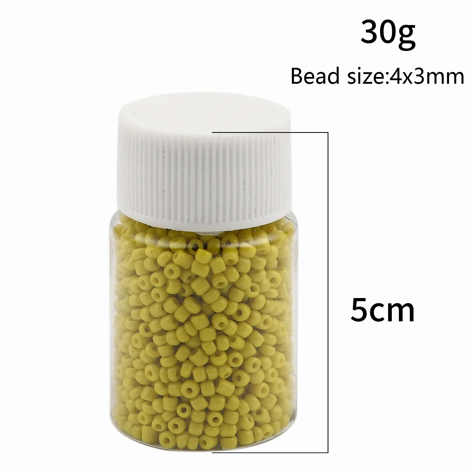 1Bottle 4mm Glass Beads Cylinder Multicolor Dyed Seed Beads DIY Necklace Bracelet Earrings For Women Jewelry Making Findings