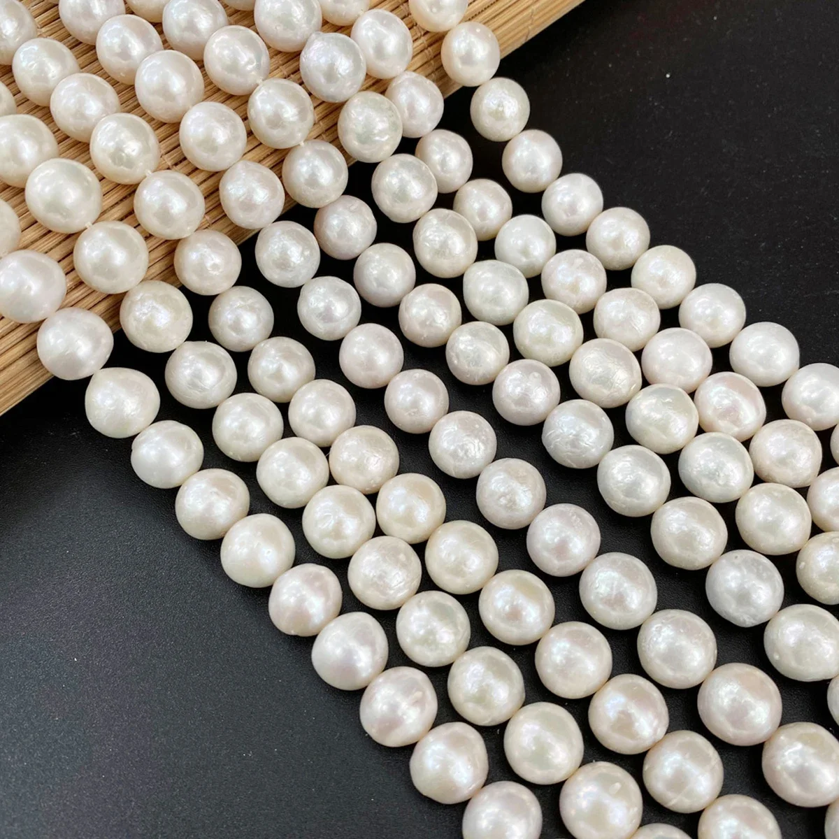 Grade AAA High-quality Pearl Beads 100% 6-7mm Natural Freshwater White Round Bead Jewelry Making DIY Necklace Bracelet Earrings