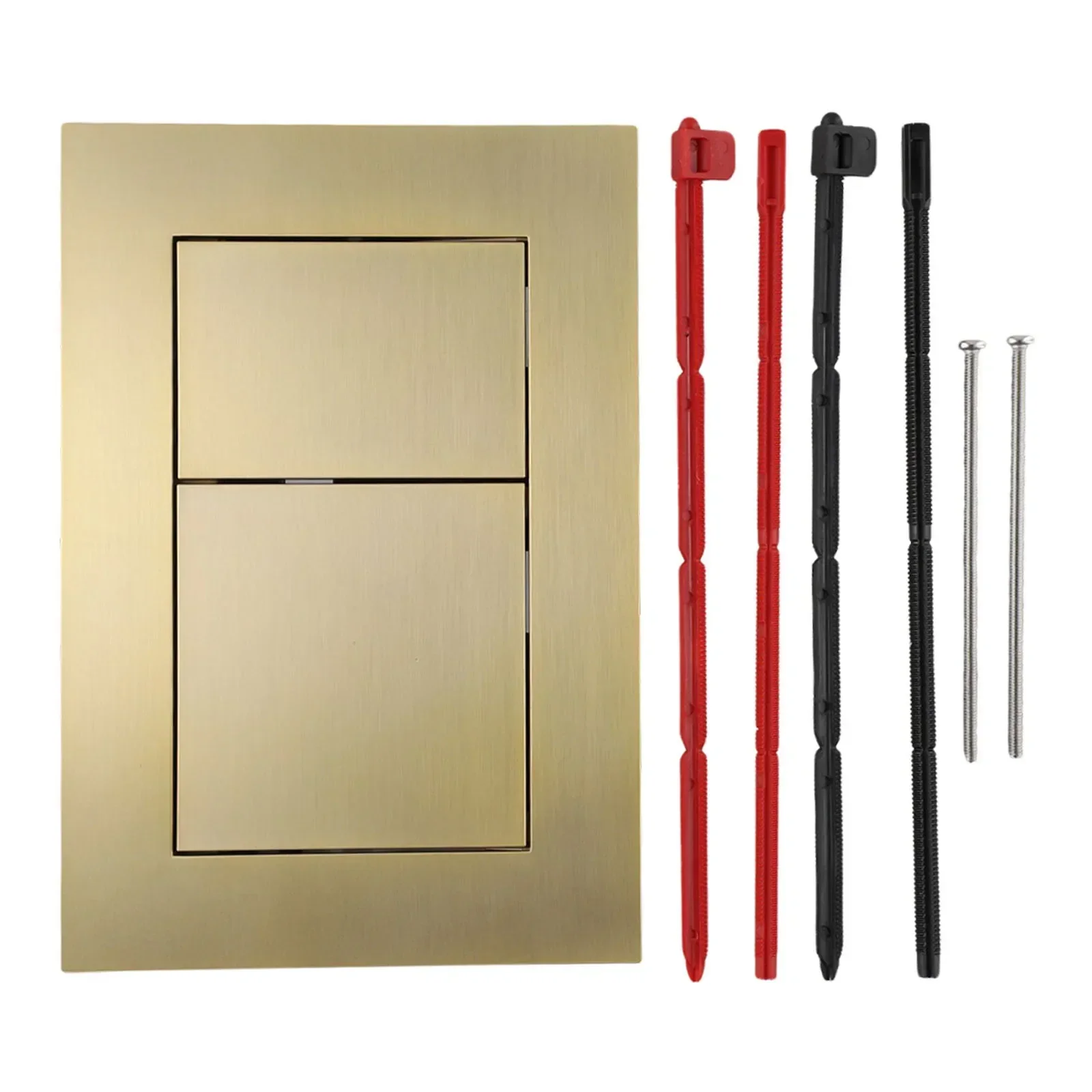 Stylish For TECE Dual Flush Plate Effective Toilet Flushing Strong Plastic Build Chrome And Brushed Gold Accents