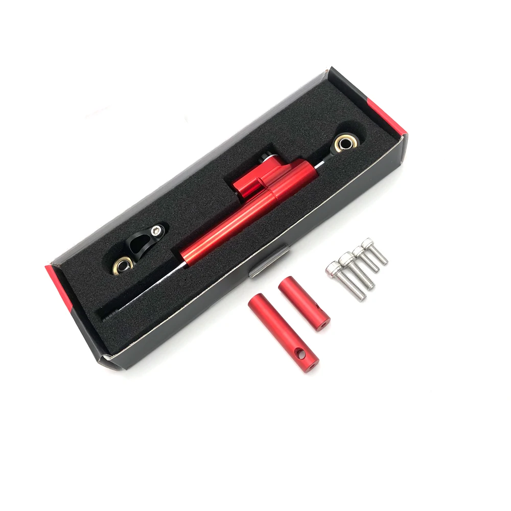 

Для V5 Стабилизатор рулевого управления из углеродного волокна с ЧПУ Электрический скутер Рулевой демпфер Кронштейн Опорный комплект Красная подставка для Inxing V5