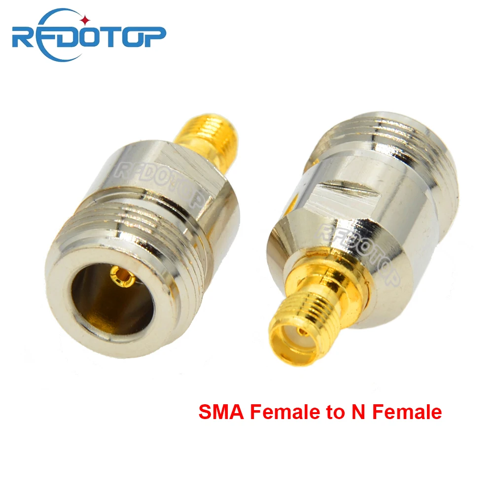 10PCS/lot SMA Female Jack to L16 N Female Jack Straight Connector for Wifi Radio Antenna L16 N-K to SMA-K RF Coaxial Adapter