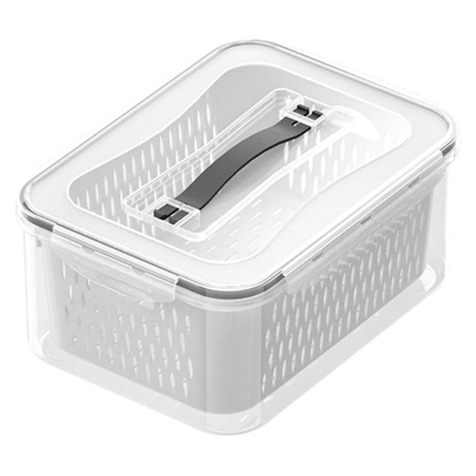 Multi-Layers Freezer Storage Box Drainage Basket Food Storing Organizer for Home Kitchen Refrigerator