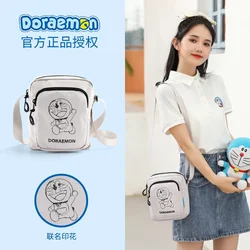 Doraemon Purses and Crossbody Bags for Women Cute Wallet Ladies Kawaii Messenger Box  Summer Fashinable Pouch Canves Iphone Case