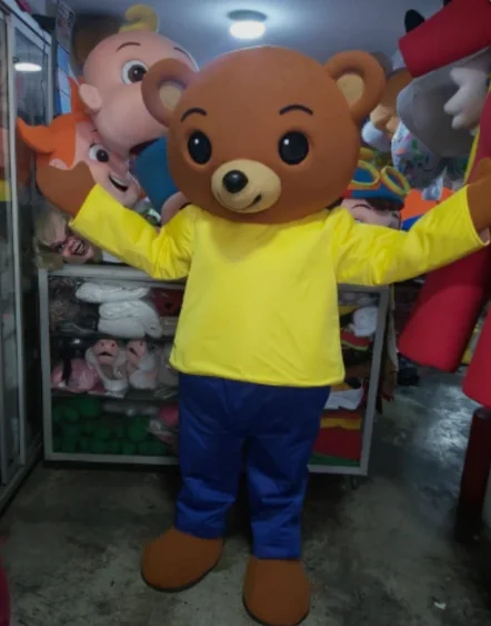 

New Adult Hot Sale Foam Friendly Bear Fancy Cartoon Mascot Costume Plush Christmas Fancy Dress Halloween Mascot Costume