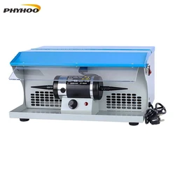 Bench Jewelry Polisher Machine With Dust Collector Mini Desktop Grinding Buffing Lathe Polishing Grinder Craft Workbench Equ