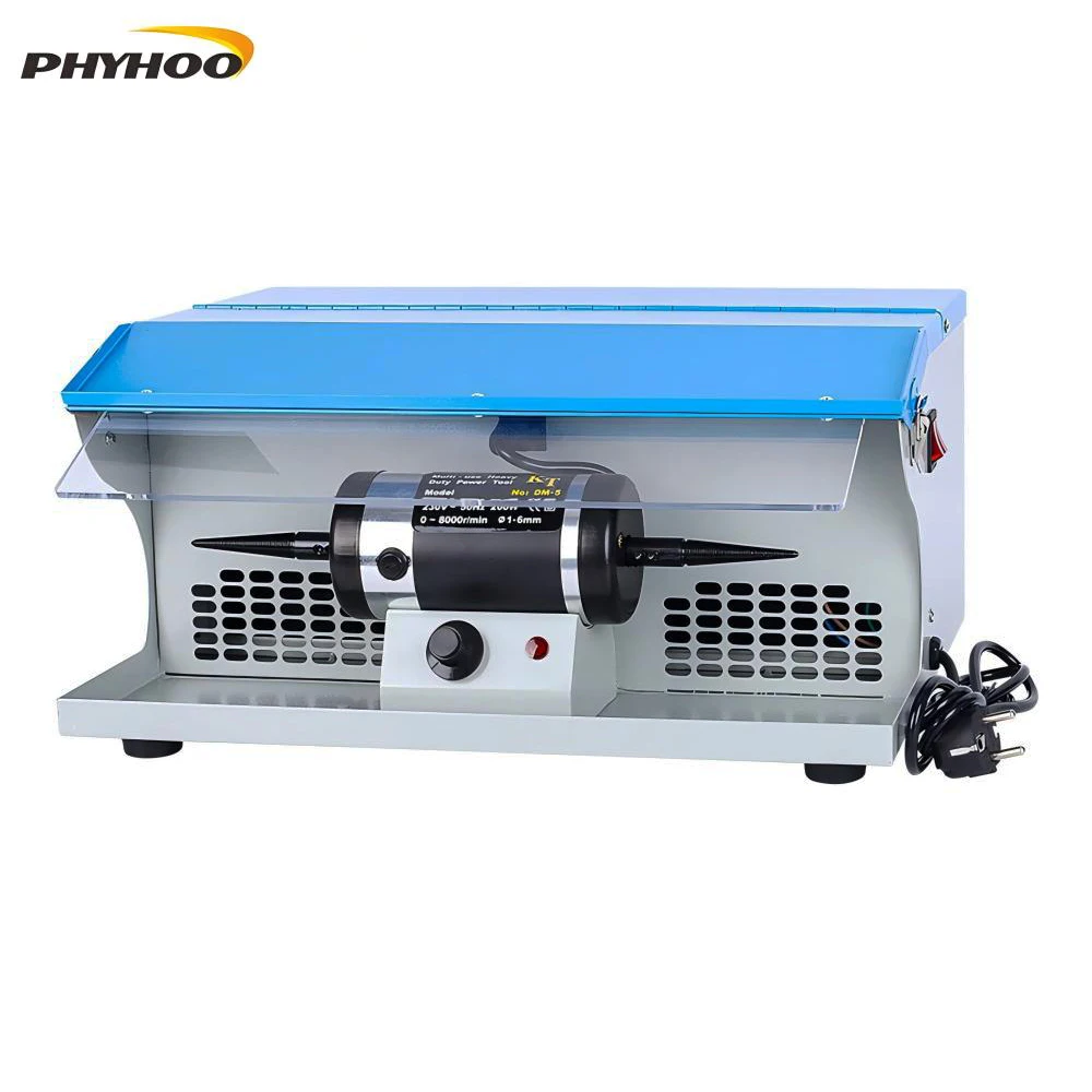 DM-5 Polishing Buffing Machine with Dust Collector Bench Multi-Use Heavy Duty Power Tool 8000RPM Jewelry Polisher