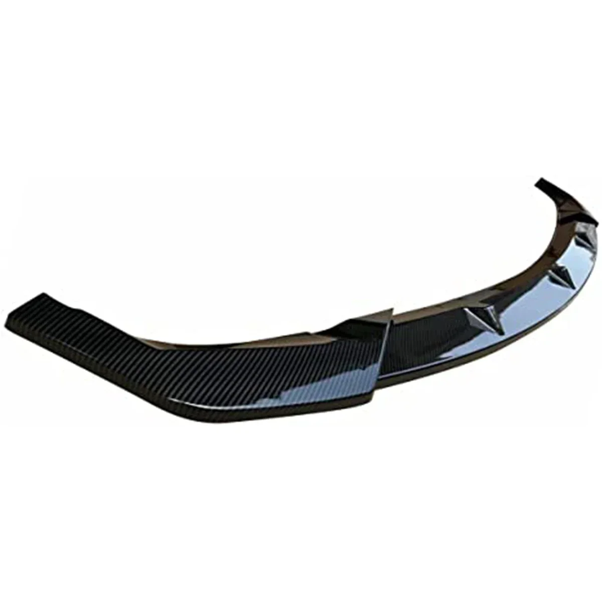 Front Bumper Lip Spoiler For Jeep Grand Cherokee Base Version 2014-2021 US Carbon Fiber Look Glossy Black Matte Black