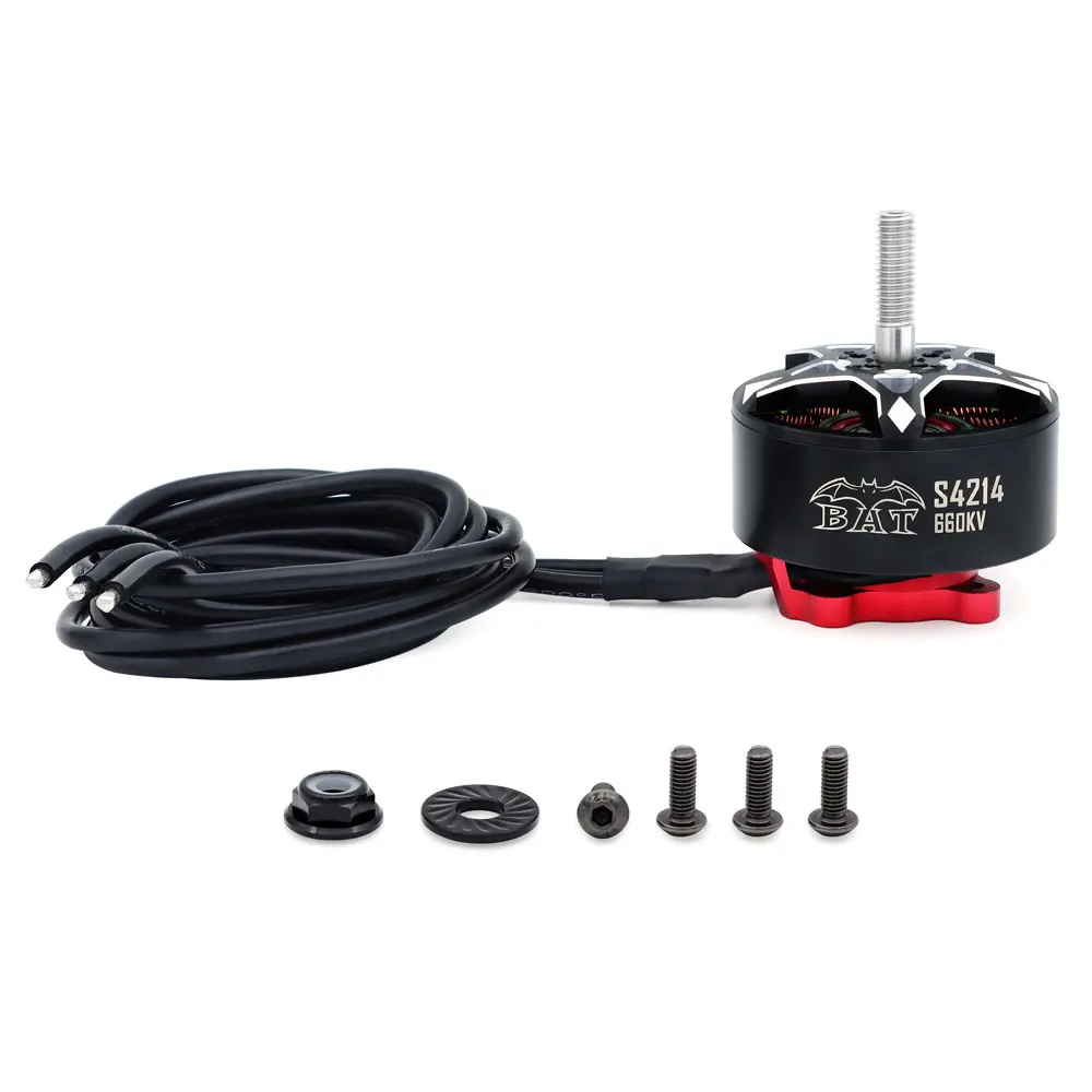 SURPASS HOBBY Бесщеточный двигатель FPV Outrunner 400KV/660KV — титановый вал M6 6,0 мм; Провода 14AWG 670 мм; Одножильный ветер