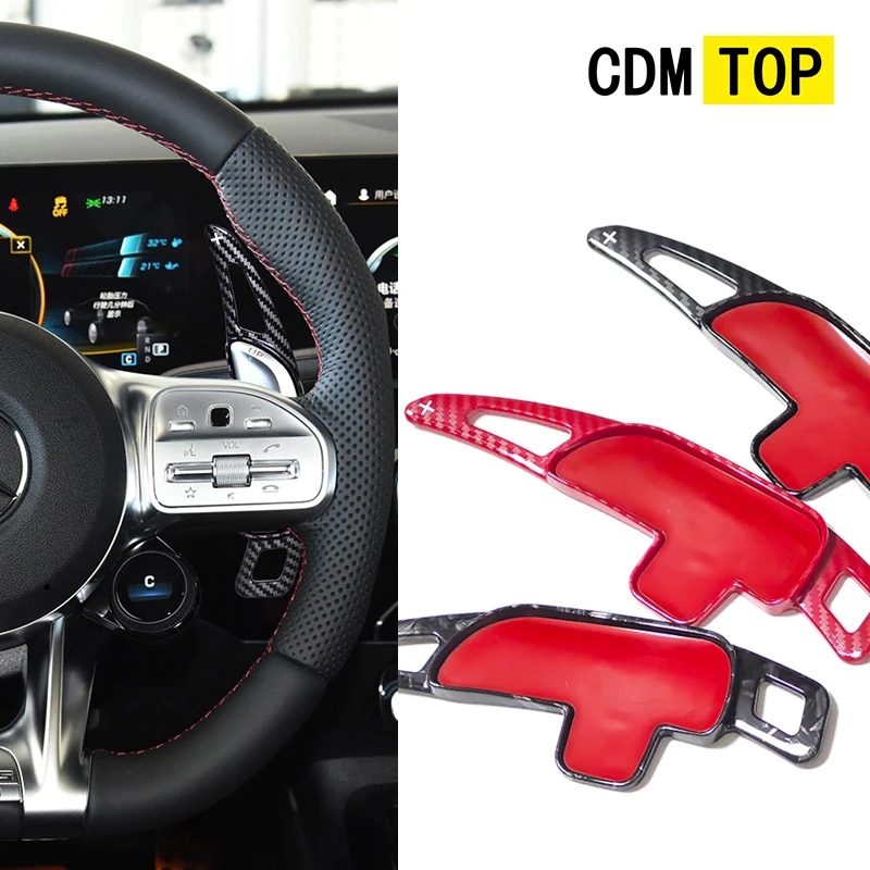 

Для Mercedes-Benz AMG рулевое колесо переключения передач AMG A35 A45 C43 C63 E63 S63 S65 CLA 35 45 63 G63 GLA GLC GLB GLE аксессуары