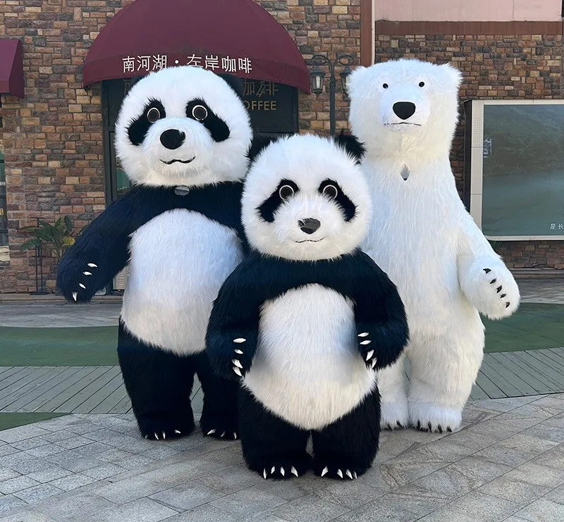 Polar Bear Mascot Costume Accessories Used For Teddy Bear Panda Giant Inflatable Costume image 4