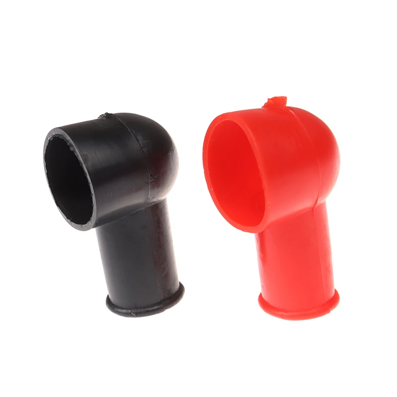 1Pair Universal Car Battery Terminal Protective Covers Round Insulating Caps Protector image 2