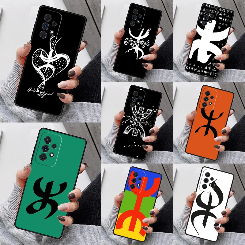 Amazigh Symbol Berber Academy Phone Case For Samsung Galaxy S23 S21 S20 FE S24 S22 Ultra Note20 S10 S9 Plus A40 A52 A12 A13 A53