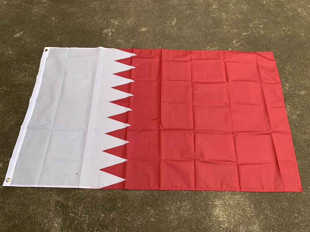 90x150 سنتيمتر علم قطر بوليستر عالي الجودة معلق على الوجهين علم قطر ديكور داخلي وخارجي لافتة