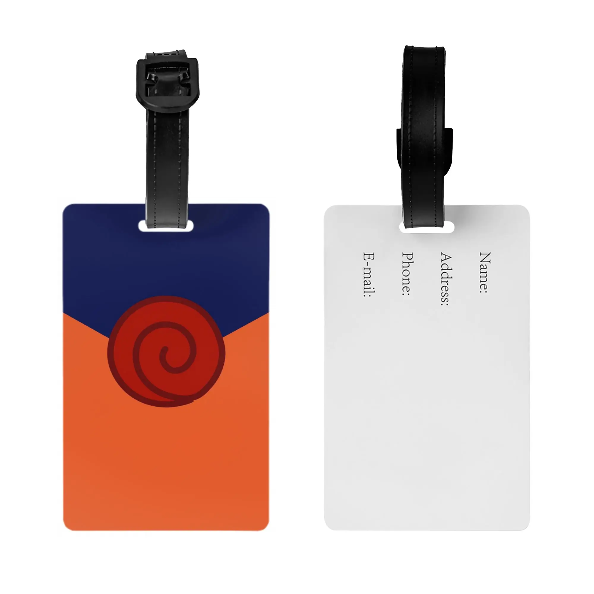 Custom Anime N-Narutoes Luggage Tags Custom  Baggage Tags Privacy Cover ID Label