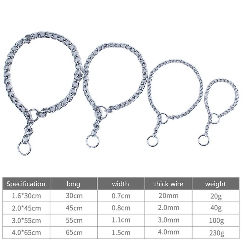 الياقات المعدنية ذات الياقات المعدنية المنزلقة للكلاب لتدريب الكلاب الصغيرة والمتوسطة والكبيرة #5