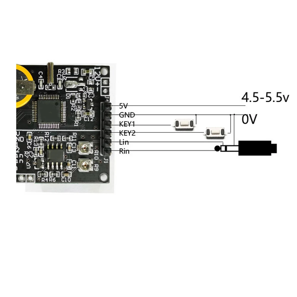 Clock Hold Function Inch LCD Frequency Response Range Analyzer Module MP Audio Indicator VU Meter TFT High Resolution