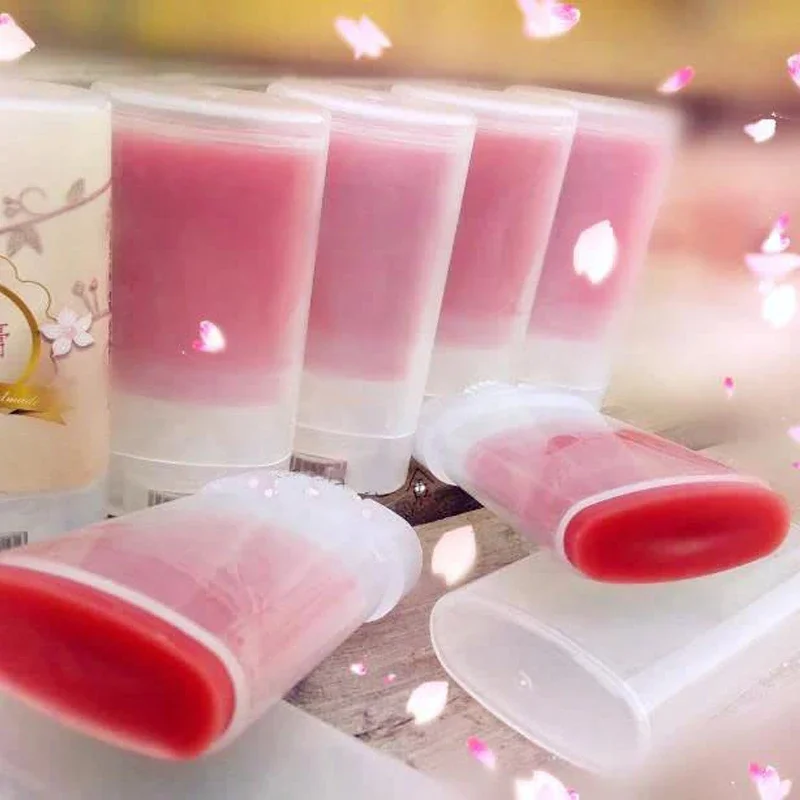 10 عناصر 15 جرام زجاجات أنبوب أحمر الشفاه المسطحة البيضاوية الصغيرة حاويات مزيل العرق الفارغة زجاجات عينة السفر المحمولة لمستحضرات التجميل ذاتية الصنع