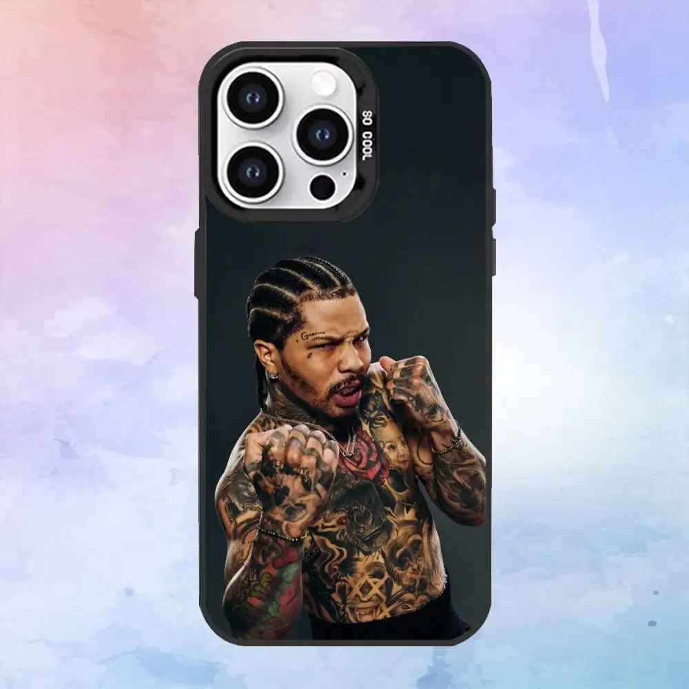 حافظة هاتف G-Gervonta Boxer D-Davis لهاتف iPhone17,16,15,14,13,12,11 Plus، Pro Max غطاء مقاوم للصدمات باللون الأسود غير اللامع #6
