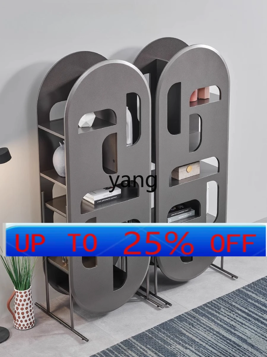 

LMM floor shelf bookcase free combination integrated wall living room display cabinet