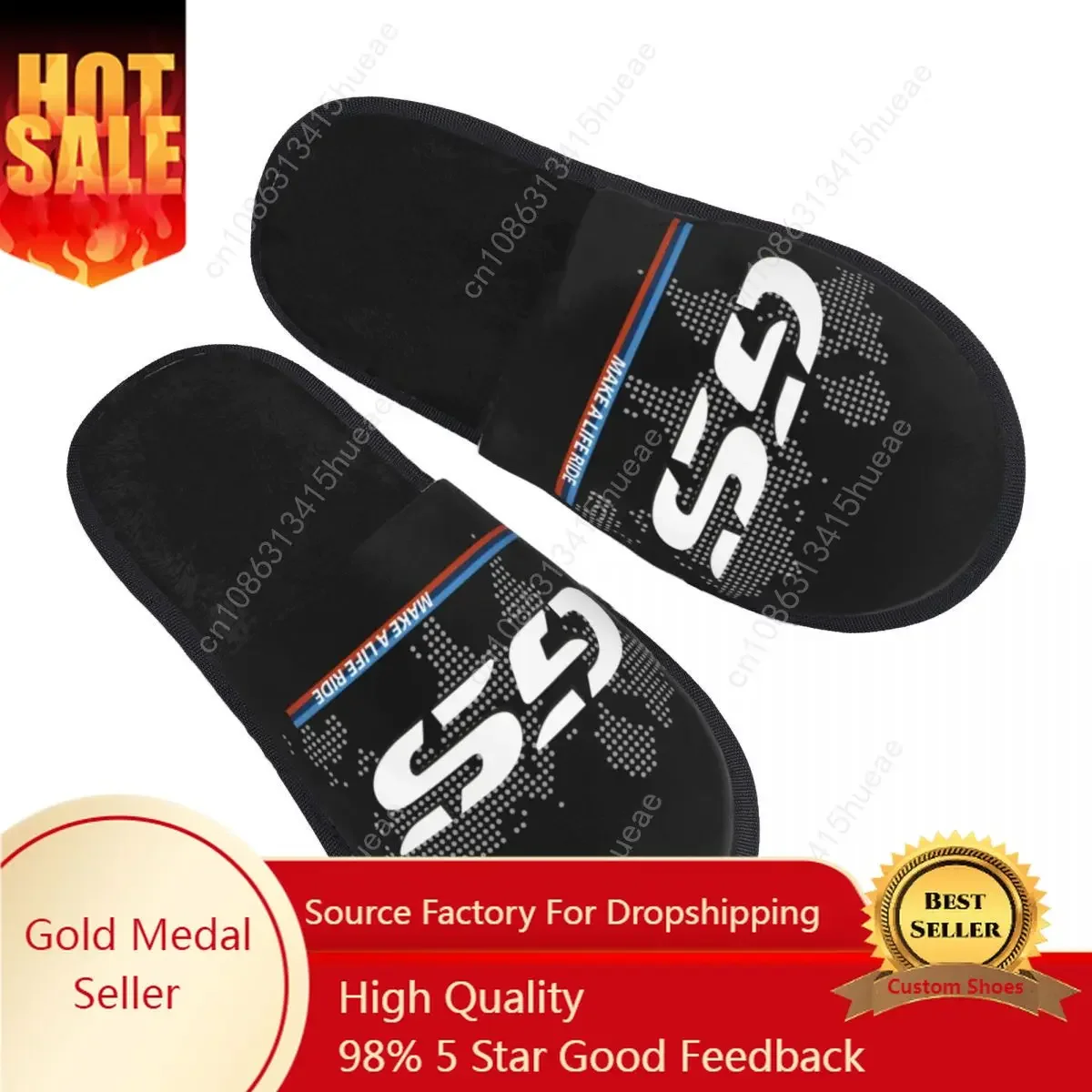 

Make A Life Ride GS Motorcycle Adventure Comfort Scuff Memory Foam Slippers Women Motorrad Biker Bedroom House Shoes