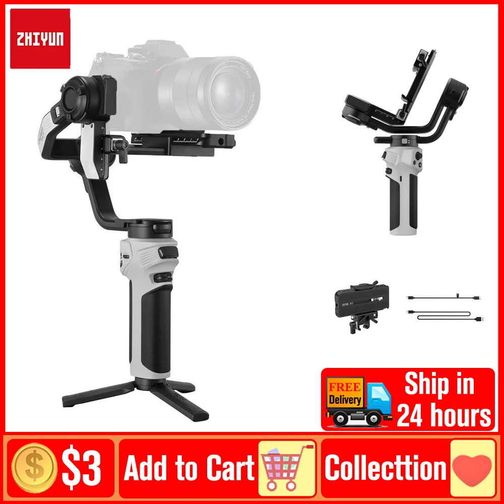 ZHIYUN CINEPEER WEEBILL 3E Camera Stabilizer Handheld Gimbal 3-Axis Cameras Gimbals for DSLR Mirrorless Cameras