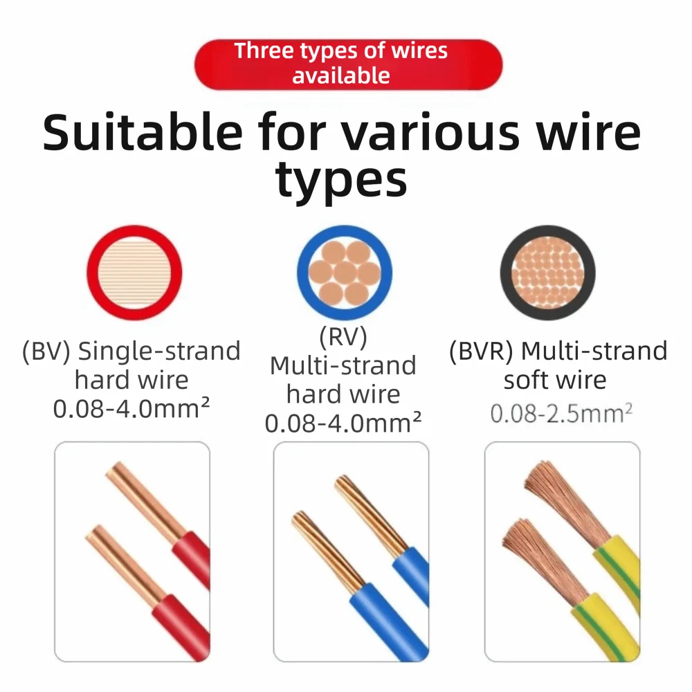 Electrical Connectors Spliceable High Power Splitter Brass Reusable Quick Terminal Block Wire Connector Electrical